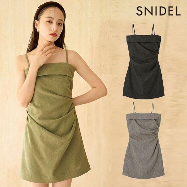 スナイデル　snidelノースリーブ重ね着チュニックワンピース　1サイズ　M 中古・古着通販】Snidel (スナイデル) ノースリーブワンピース