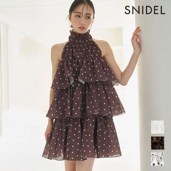 SNIDEL（スナイデル） ワンピース 26春夏 ボリュームエアリーミニ