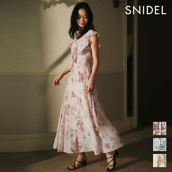 SNIDEL（スナイデル） ワンピース 26春夏 プリーツプリントワンピース