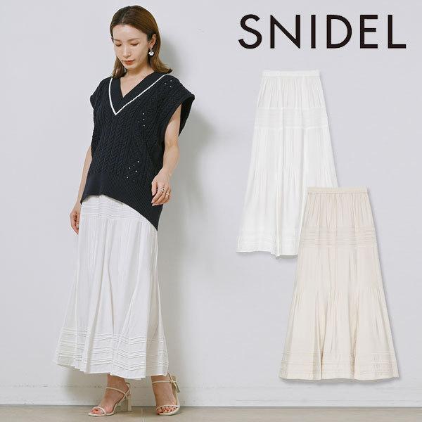 SALE スナイデル SNIDEL ピンタックマーメイドスカート レディース