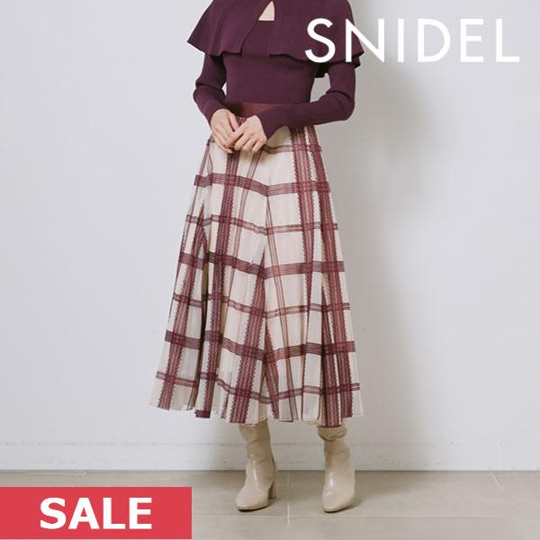 SALE スナイデル SNIDEL Sustainableフロッキーチュールスカート