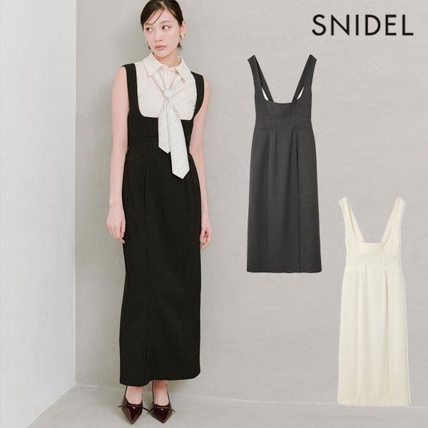 25秋冬新作　snidel スナイデル　タイトジャンスカ SNIDEL 新作10%OFF スナイデル ワンピース 25秋冬 タイト