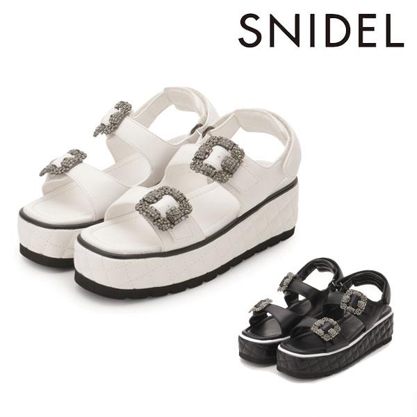 【SALE／60%OFF】新品 ビジュー スニーカー ソール サンダル snidel 24.5 L