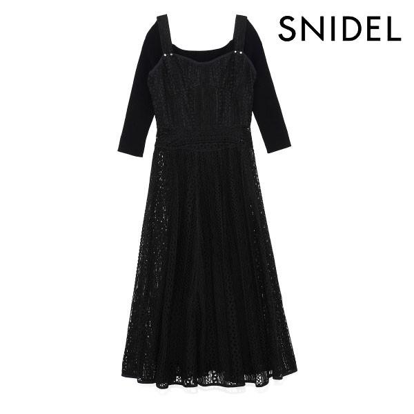 スナイデル Snidel 19秋冬 レイヤードドッキングワンピース レディース ワンピース ロング丈 7分袖 長袖 ニット コルセットワンピ スクエアネック レイヤード Swno バッグ ワンピースのダブルハート 通販 Yahoo ショッピング