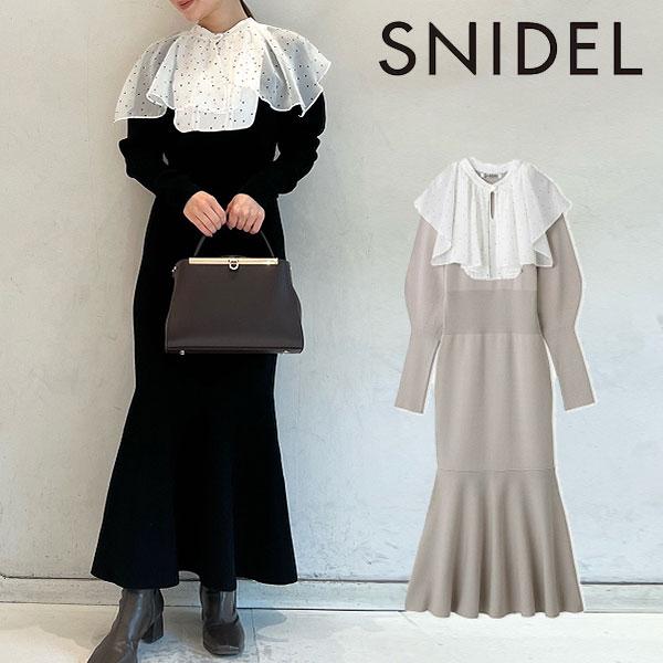 SALE スナイデル SNIDEL 22aw2nd Sustainableスクエアカラーニット