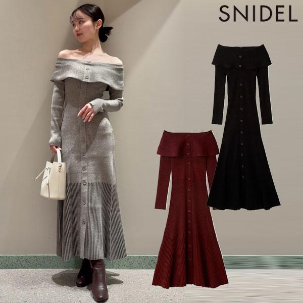 SNIDEL SALE30%OFF スナイデル ワンピース 25春夏 オフショル SNIDEL SALE30%OFF スナイデル ワンピース 25春夏 オフショル