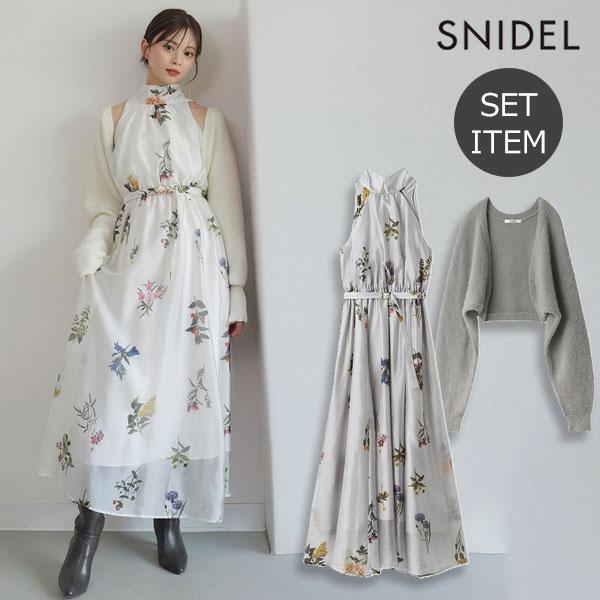 SNIDEL（スナイデル） SALE40%OFF ドレス 25秋冬 Sustainableフラワー