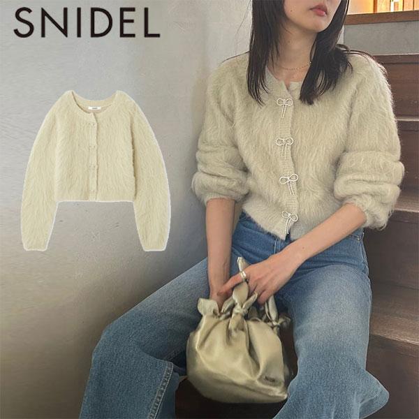 SNIDEL SALE50%OFF スナイデル トップス 24秋冬 ビジューリボン SNIDEL SALE50%OFF スナイデル トップス 24秋冬 ビジューリボン