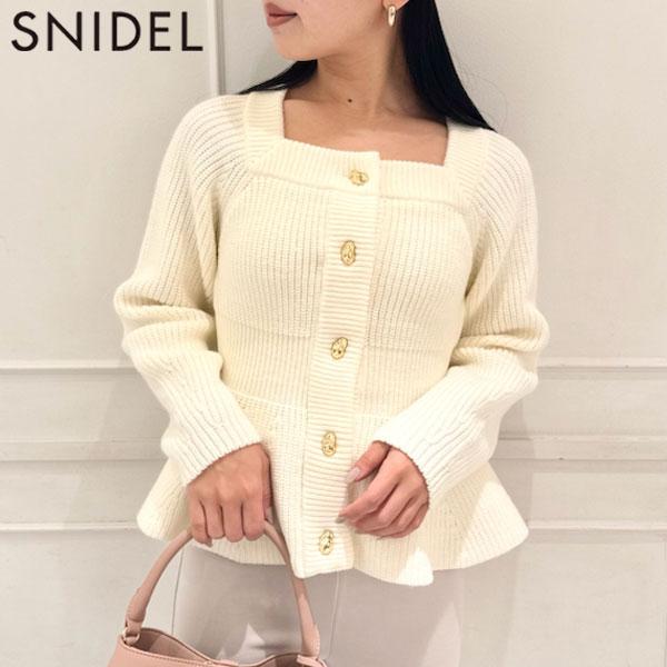 SNIDEL 新作10%OFF スナイデル トップス 25春夏 ペプラム SNIDEL 新作10%OFF スナイデル トップス 25春夏 ペプラム