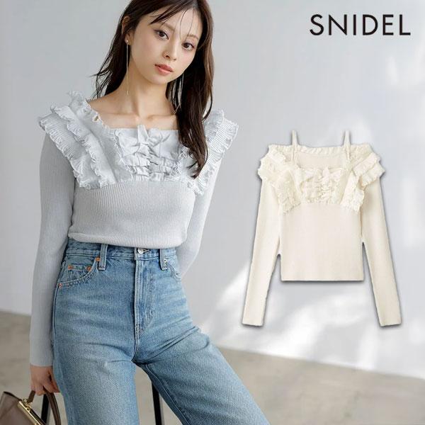 SNIDEL 新作10%OFF スナイデル トップス 25春夏 プリーツ SNIDEL 新作10%OFF スナイデル トップス 25春夏 プリーツ