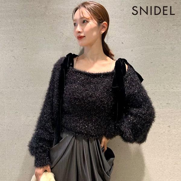 SNIDEL（スナイデル） SALE30%OFF トップス ラメニットアンサンブル