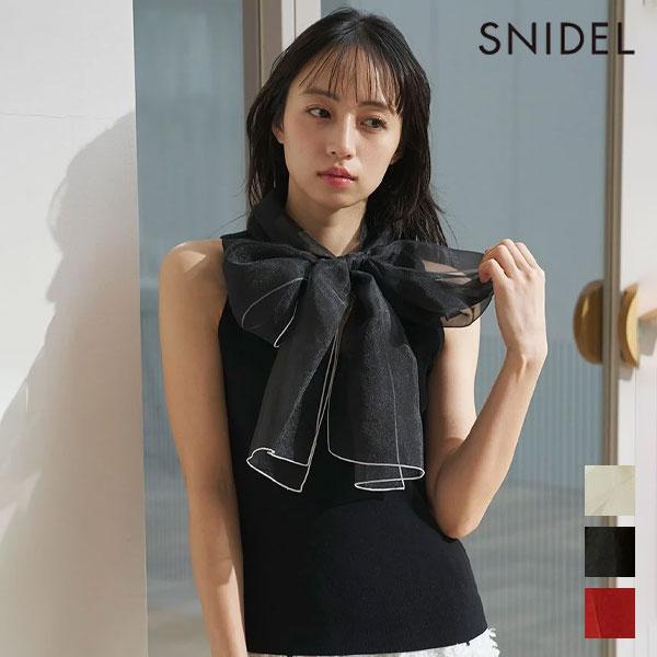スナイデルトップス SNIDEL（スナイデル） 新作10%OFF トップス 26春夏 アメスリボウタイ