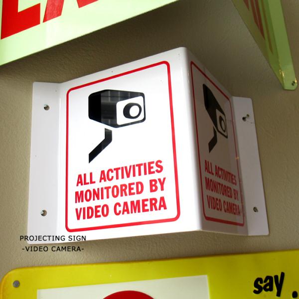 防犯カメラ　セキュリティーロードサイン doublethree_z-257