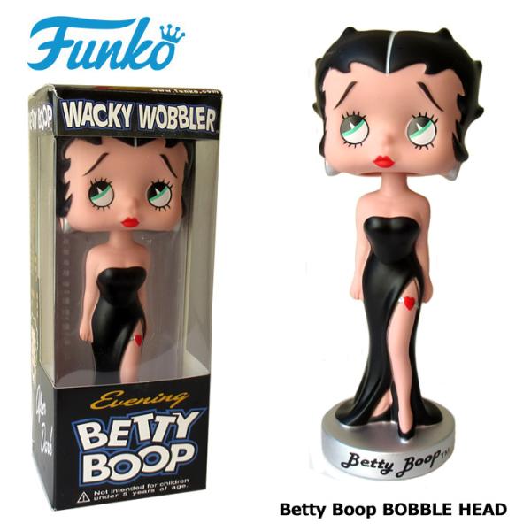 ベティブープ フィギュア ブラックドレス FUNKO ボビングヘッド ボブルヘッド 首振り人形 WACKY WOBBLER アメリカン雑貨 ダブルスリー