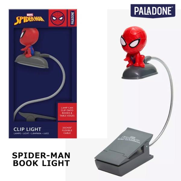 スパイダーマン ブックライト クリップライト MARVEL PALADONE 卓上 アメコミ キャラクター グッズ アメリカン雑貨 ダブルスリー