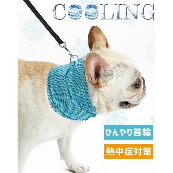 こちらは、クールバンダナです。人間より体温が高いわんちゃん・猫ちゃん用に開発された、ポリエステル100％のバンダナです。お散歩後のクールダウンにもどうぞ！メッシュ素材で通気性が良く、こもった熱気を吸収し、素早く排出するので快適です。Sサイズ...