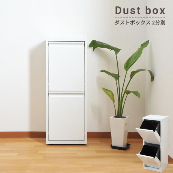 ゴミ箱 分別 キッチン ふた付き おしゃれ l リットル ダストボックス 2分別 スリム ごみ箱 2段 大型 蓋付き 40l カウンター スチール 水洗い可 北欧 Ds 76wh Minatoya Mn 通販 Yahoo ショッピング