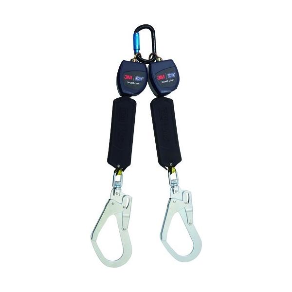 3M DBI-サラ Nano-Lok 巻取り式ランヤード ツインタイプ 第2種 : 道具