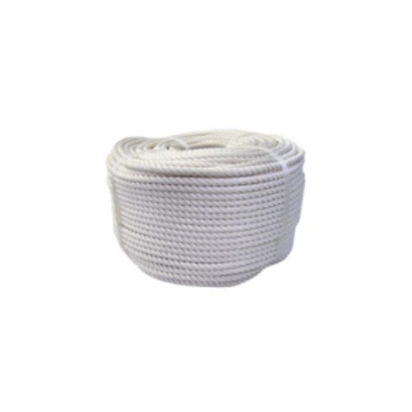綿ロープ 径８ｍｍ 長さ１００メートル巻き : 128107655 : 道具屋