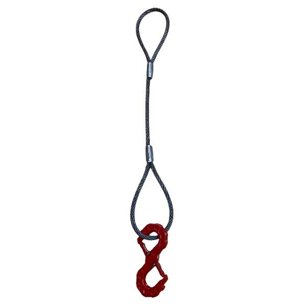 ワンタッチ玉掛けワイヤー6X24O/O 径18mm 長さ4m 玉400mm : 道具屋.com
