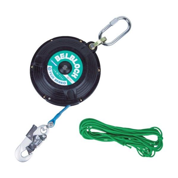 ツヨロン ベルト巻取式ベルブロック10m カラビナ付 : 道具屋.com