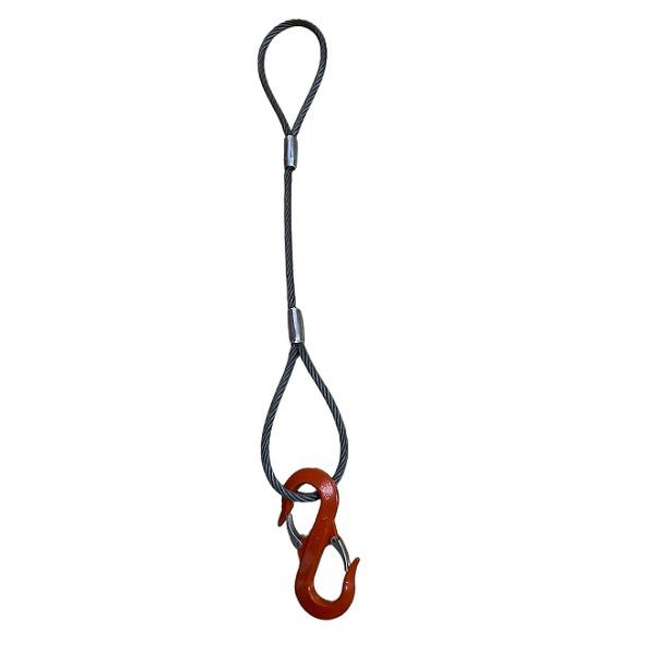 ワンタッチ玉掛けメッキワイヤー6X24G/O 径12mm 長さ6m 玉300mm : 道具