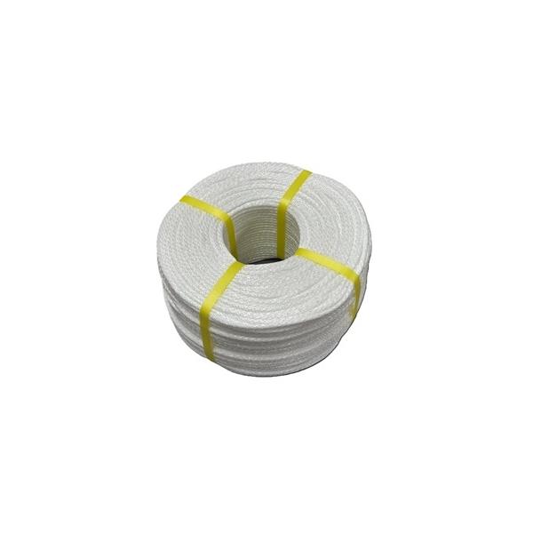 PEテープ　金剛打　白色　径6mm　長さ300メートル巻き