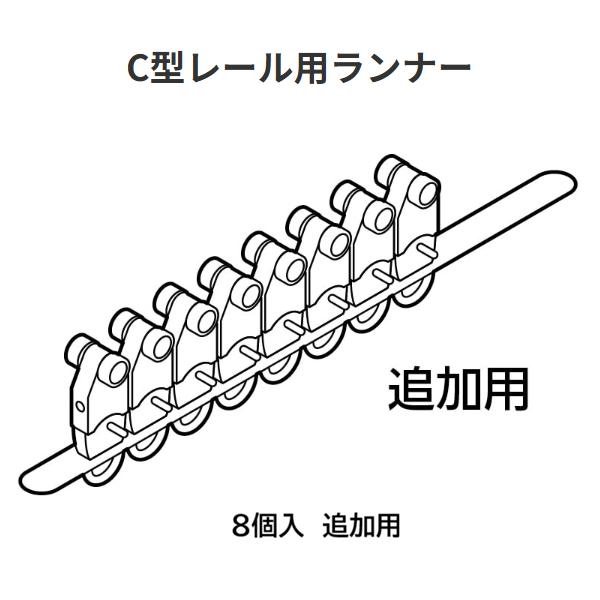 C型レール用ランナー　トーソー【代引不可】