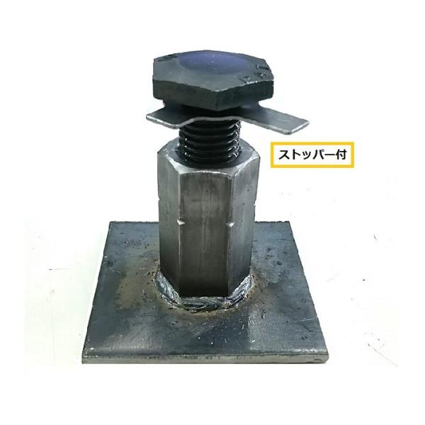 ワンタッチで簡単にボルトのセットができ建方前の基礎などの上下調整が可能です。設置後の不要な回りを防止するストッパー付【特長】■レベル精度完璧　　　■建方前の上下調整可能■ワンタッチセット　　■取付が非常に簡単■支持力強大【使用手順】(1)基...