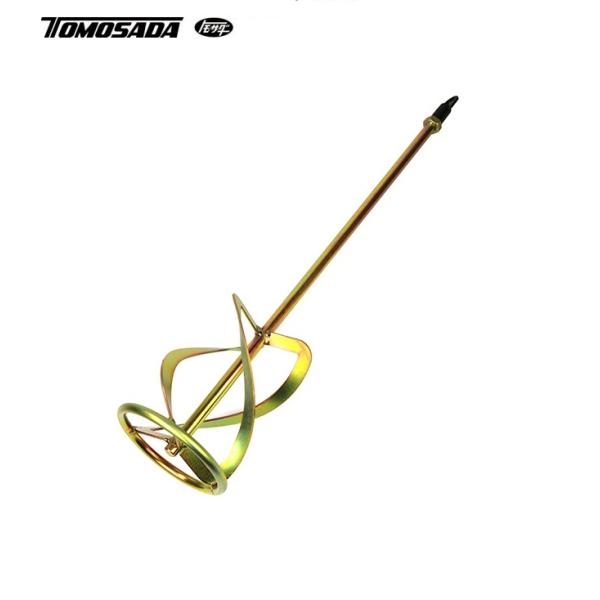 ニュータイプのかくはん羽根！現場での混練作業が楽になります！！【特長】■3枚のらせん状の羽根で混練、かくはん作業の効率アップ。■ペール管の周囲、底辺までまんべんなく混ぜ合わせ可能です。■ミキサーの回転速度に応じ、低粘度から高粘度まで広範囲の...