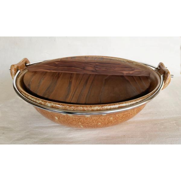 有田焼 土鍋 超特大 安楽窯ツル付 11号 33cm : 台所の道具屋筋 - 通販