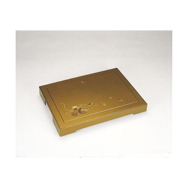 幕の内膳 プレート 嵐山 金パール 瓢箪 尺8 55cm 越前漆器 松花堂 弁当