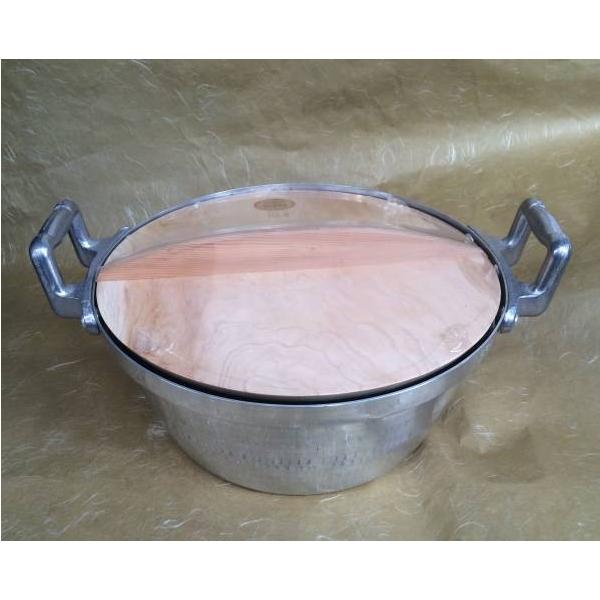 業務用 アルミDON打出円付鍋 33cm 木蓋付☆格安訳あり品☆ 在庫処分品  