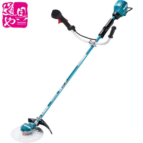 マキタ MUR001GZ 40Vmax 充電式草刈機 Uハンドル仕様 255mm DCホワイトチップソ−付 25mLエンジンクラス 本体のみ バッテリ 充電器別売