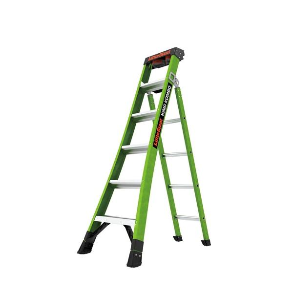 【直送品】 長谷川工業 ハセガワ FRPはしご兼用脚立 LG-13906 (11203) キングコンボ2.0 【大型】