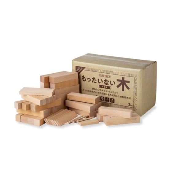 ※九州・北海道・沖縄・離島への配送は、別途送料を申し受けます。《仕様》●木材サイズ：長さ約110mm、約20mm角(四角柱) ●重量：1箱2.0kg入り●材質：ブナ科広葉樹