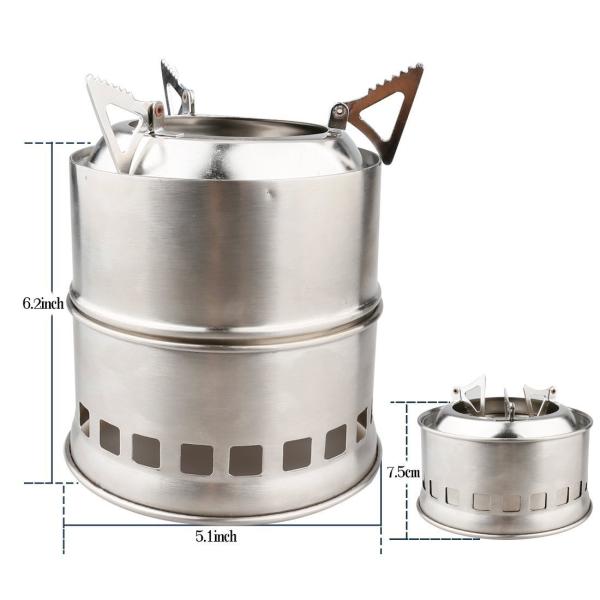 ウッドバーニングストーブ 薪 燃料不要 軽量 コンパクト ストーブ 焚火台 収納バッグ付き Buyee Buyee Japanese Proxy Service Buy From Japan Bot Online