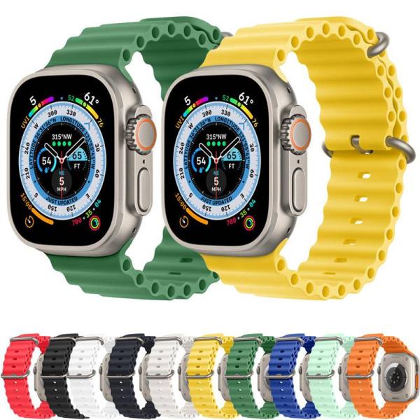 【11 SE3 シリーズ対応】アップルウォッチ バンド シリコン スポーツ 46mm apple watch バンド Series11 10 9 8 7 6 5 4 3 SE