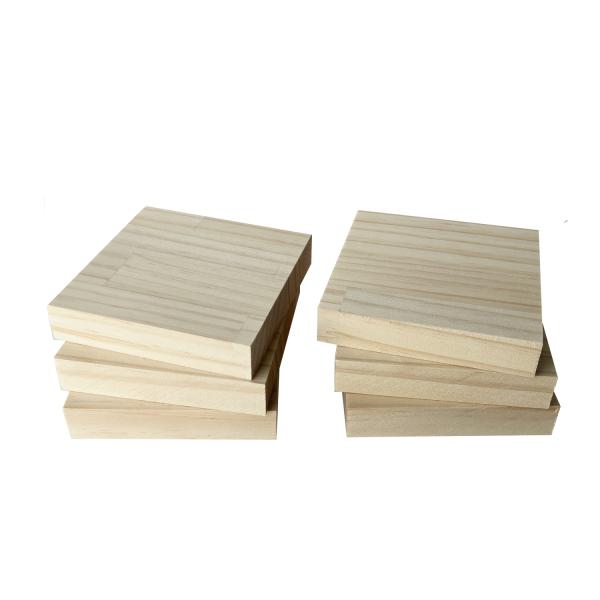 木材 ラジアタパイン集成材 バットジョイント 20mm厚 幅100mm 長さ100mm 6枚 板 diy 日曜大工 材料 端材