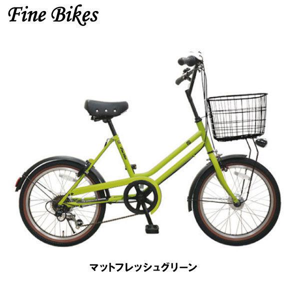 FINE BIKES[ファインバイク]20吋ミニベロ 外装6段/小紫色