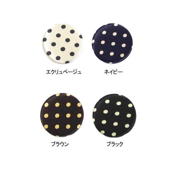 ファブリック バッジ ドット シルクコットン Mサイズ dplus arts
