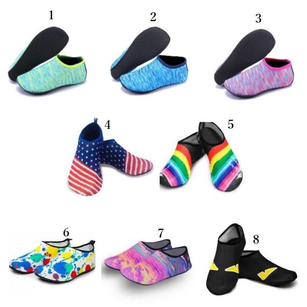 プールやビーチで大活躍のマリンシューズです。※モニターにより色に違いが出る事があります。
