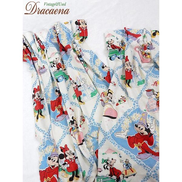古着 雑貨 Disney ディズニー Fantasia ファンタジア ミッキー 仲間たち キャラクター カーテン 2コセット リメイク生地としても 古着 17gde13b 古着屋ドラセナyahoo ショップ 通販 Yahoo ショッピング