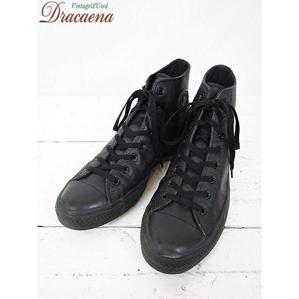 メンズシューズ古着 Converse コンバース オールスター レザー ハイカット ブラック 黒 30 5cm Buyee Buyee Japanese Proxy Service Buy From Japan Bot Online