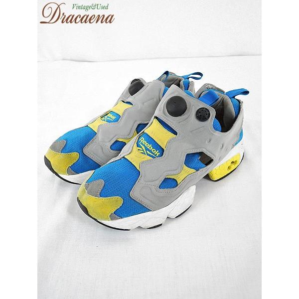 古着 シューズ Reebok リーボック 人気 Insta Pump Fury ポンプ フューリー スニーカー 青 黄 25cm 靴 古着 17gjl06c 古着屋ドラセナyahoo ショップ 通販 Yahoo ショッピング
