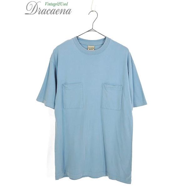 古着 Tシャツ Scandia Woods 無地 プレーン Wポケット デザイン Tシャツ ポケt 水色 M 古着 17jl03f 古着屋ドラセナyahoo ショップ 通販 Yahoo ショッピング