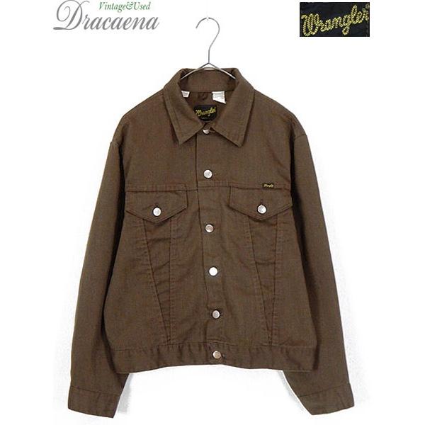 古着 ジャケット 70s Usa製 Wrangler 黒タグ 127mj ブラウン カラー デニム ジャケット Gジャン 42 古着 18au09m 古着屋ドラセナyahoo ショップ 通販 Yahoo ショッピング