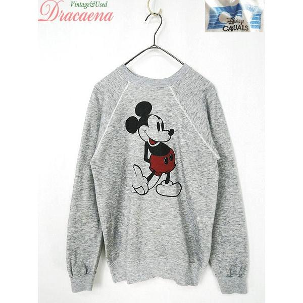 レディーススウェット古着 Disney ディズニー 定番 ミッキー プリント ラグラン スウェット トレーナー 杢 グレー 18lfe16p 古着屋ドラセナyahoo ショップ 通販 Yahoo ショッピング