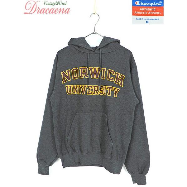 レディース 古着 スウェット Champion チャンピオン ロゴ プリント チャコールグレー 裏起毛 パーカー S 古着 18lno24t 古着屋ドラセナyahoo ショップ 通販 Yahoo ショッピング