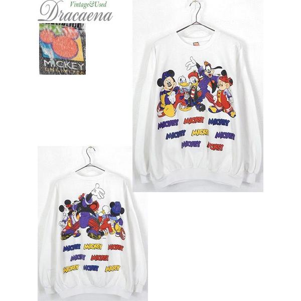 安い購入 90s古着 3xl ビッグプリント厚手スウェット ミッキー ディズニー スウェット Labelians Fr